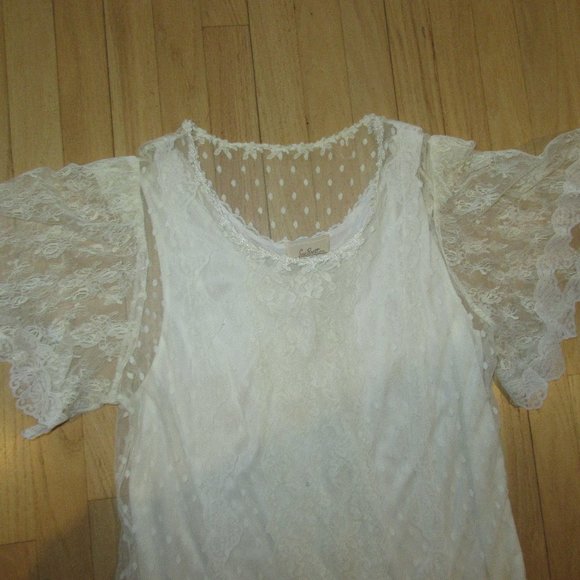VINTAGE SUE BRETT COLLECTION DRESS/WEDDING/OFF WHITE/NO SIZE/MEDIUM?/LACE! - Picture 2 of 8